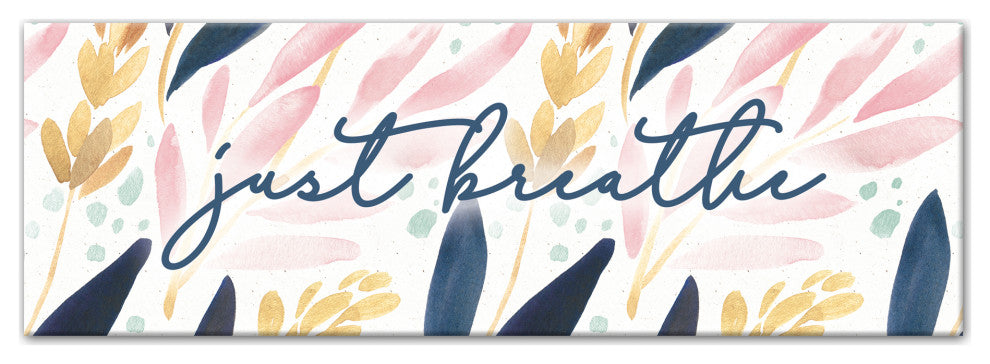 Just Breathe 12x36 Canvas Wall Art