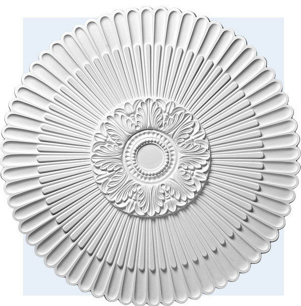 Floral Rush Ceiling Medallion, Large