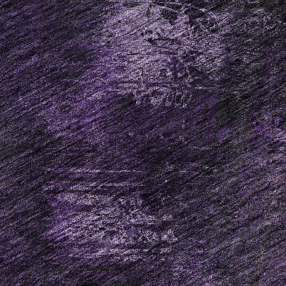 Premium Machine Washable Mayfield AMF590 Purple 5' x 7'6" Rug