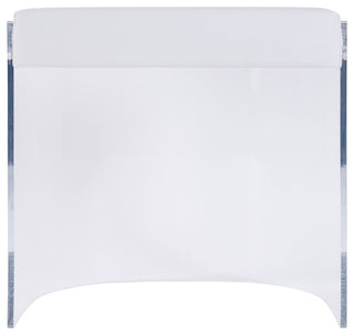 Solara 20" Seat Height Acrylic, Upholstered Accent Stool