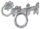 Twisted Ring Handle, Galvanized, 3", Handle Only