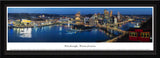 Pittsburgh Skyline Panoramic Poster Picture, Select Frame