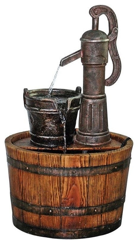 Cistern Well Pump Barrel Garden Fountain