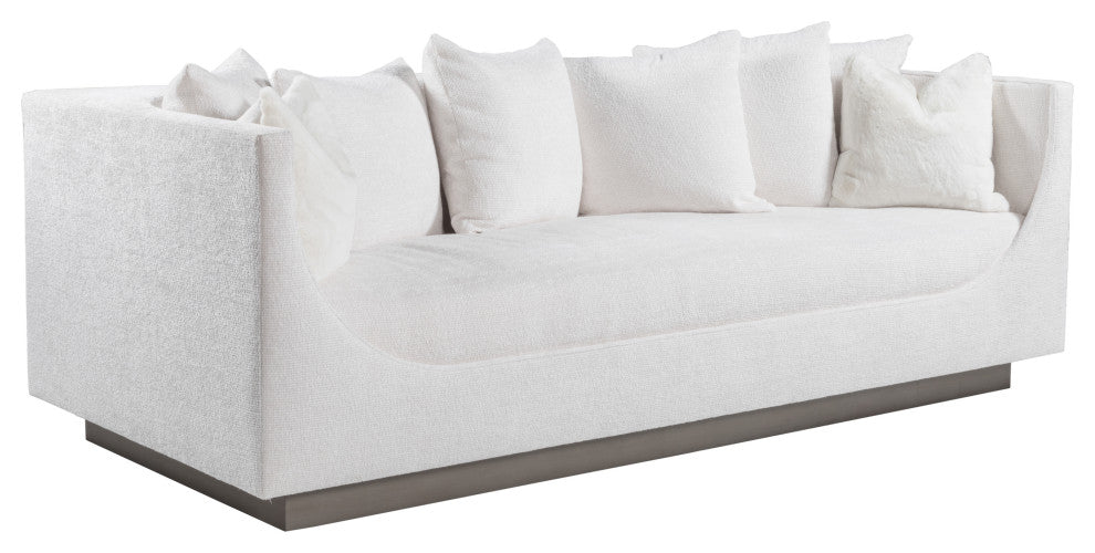Claudette Bench Seat Sofa White