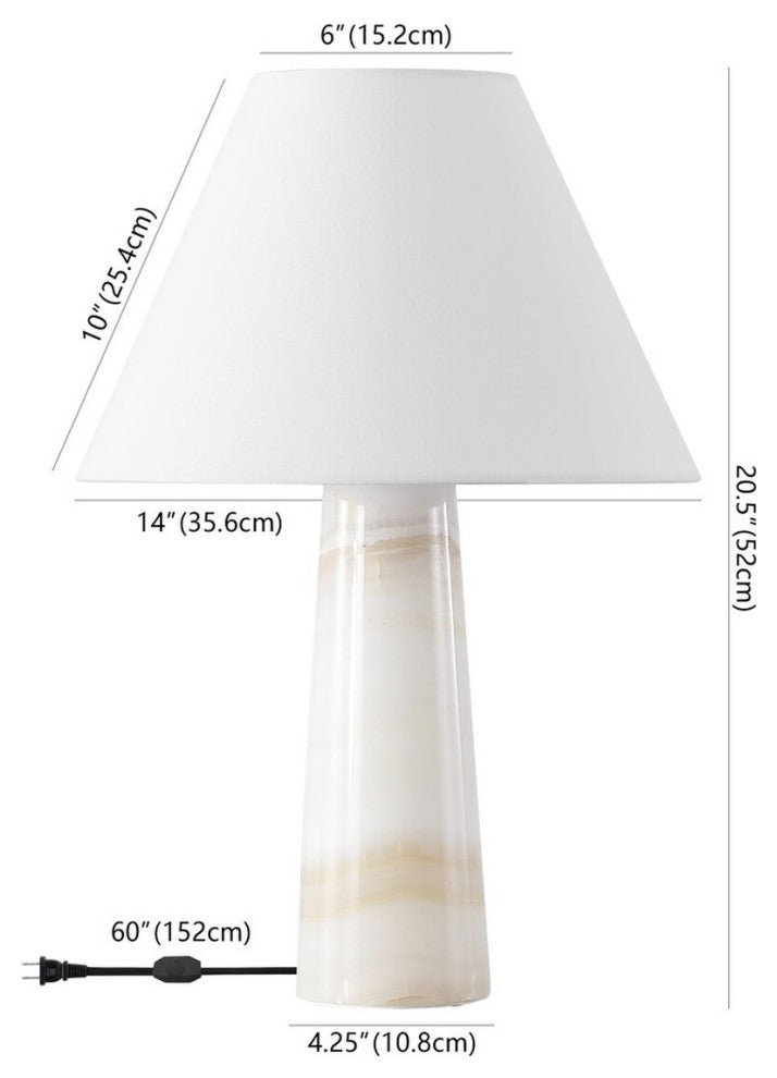 Safavieh Couture Jennarose Jade Stone Table Lamp