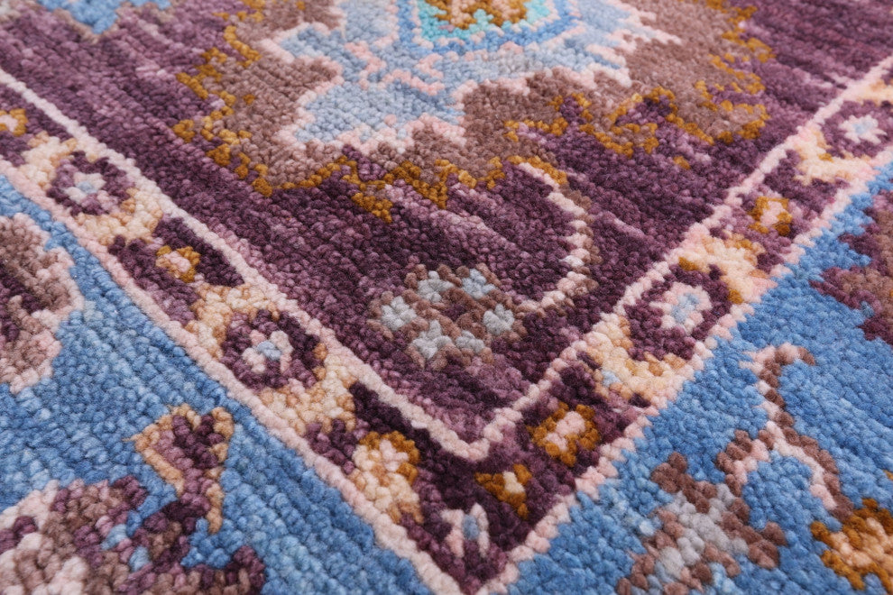 Handmade Turkish Oushak Wool Rug 4' 1" X 6' 3" - Q15338