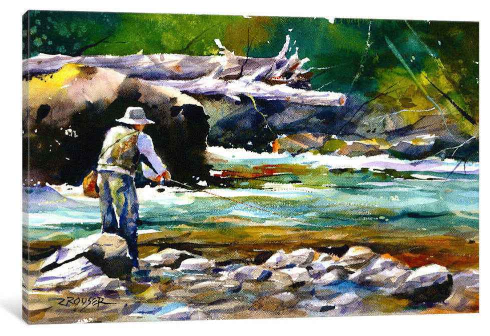 "Fishing" by Dean Crouser, 26x18x1.5
