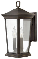 Hinkley Bromley 15.5" Small Outdoor Wall Mount Lantern, Oil Rubbed Bronze