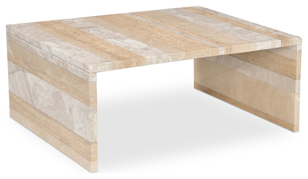 Rosa Coffee Table Multicolor Marble