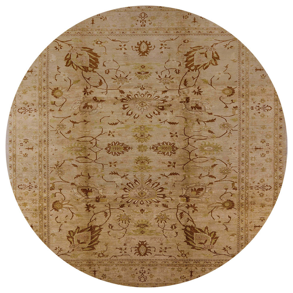 Ahgly Company Indoor Round Mid-Century Modern Area Rugs, 5' Round