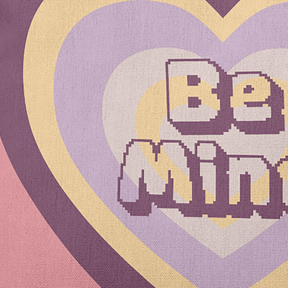 Be Mine Decorative Indoor/Outdoor Pillow, Pink Icing, 16"x16"