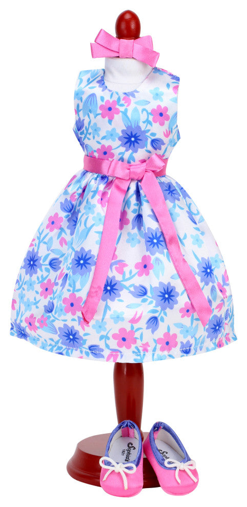 Sophia's Doll Floral Print Party Dress Set