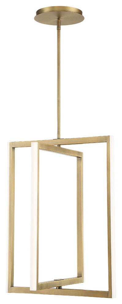 Portal 26" LED Pendant 3000K, Aged Brass