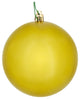 Vickerman N591046DCV 4" Medallion Gold Candy Ball Ornament, 6 per Bag