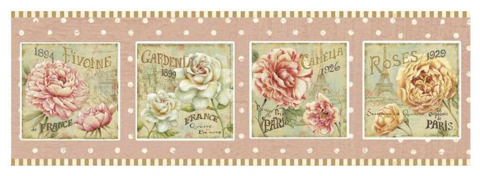 "Concours Floral V" Digital Paper Print by Daphne Brissonnet, 56"x20"