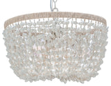 Inverted Pendant Lamp, Bubble Seashell, White