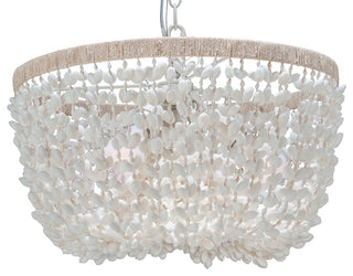 Inverted Pendant Lamp, Bubble Seashell, White