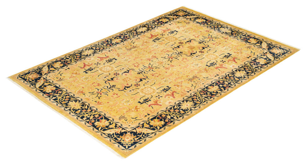 Mogul, One-of-a-Kind Hand-Knotted Area Rug Green, 6'2"x8'10"