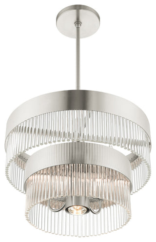 Livex Lighting Norwich 5 Light Brushed Nickel Chandelier