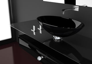 De Medici Collier Luxury Vessel Sink, Black