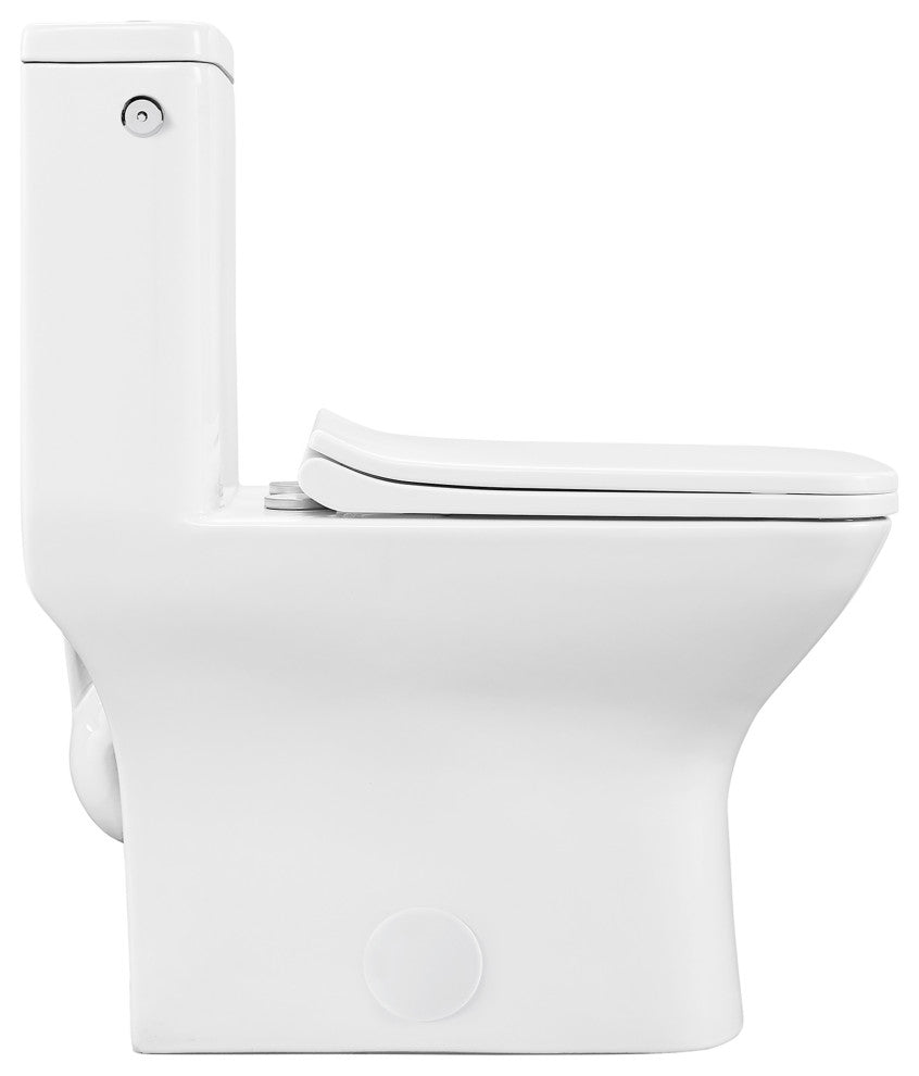 Carre One Piece Square Toilet, Touchless