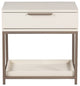 Rebel Nightstand, Champagne Gold, Cream