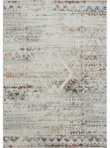 Leilani Gray/Multi Distressed Medallion Machine-Washable Area Rug, 5' x 7'