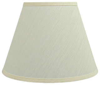 32623 Hardback Empire Shaped Spider Lamp Shade, Eggshell, 12" wide, 6"x12"x9"