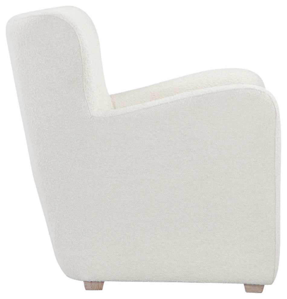 Harlow Lounge Chair Boucle White