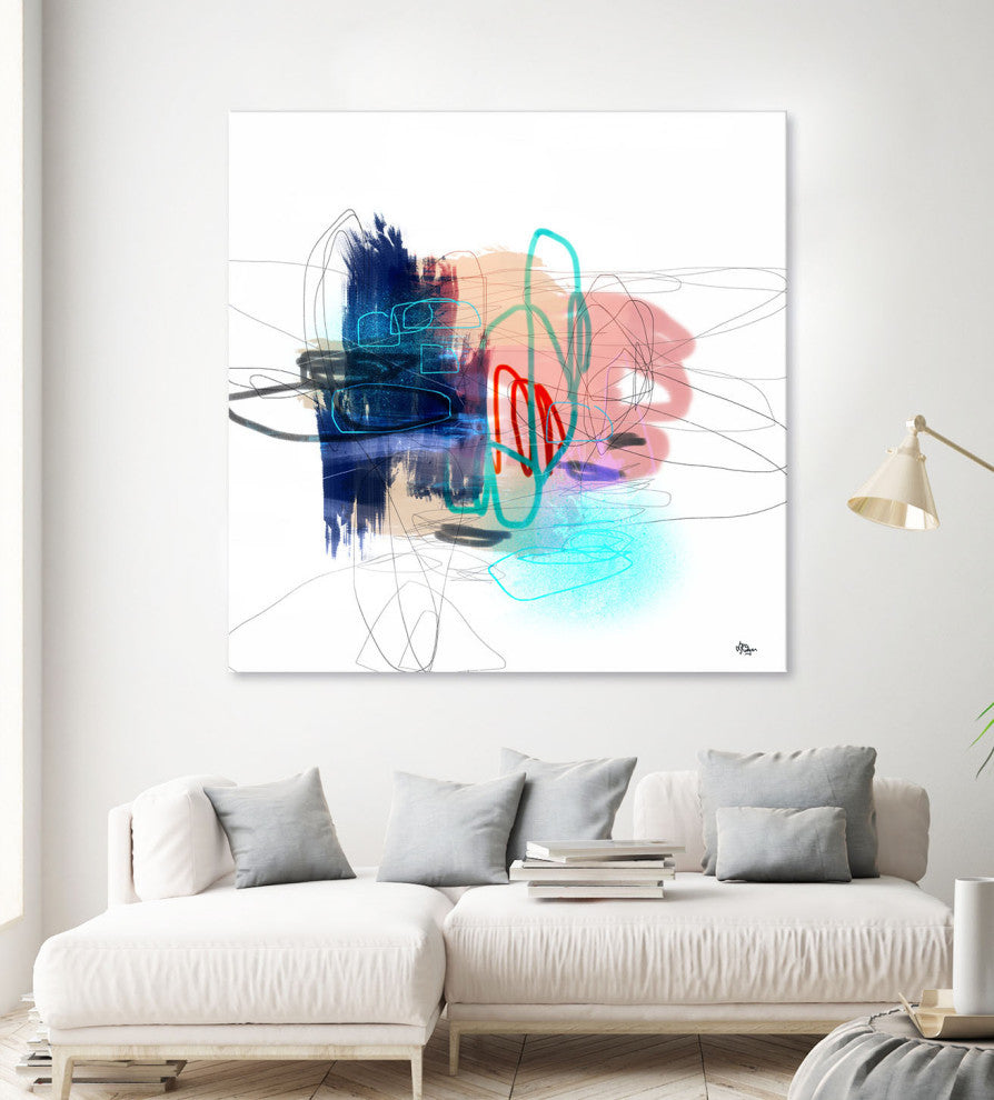 Loving Life III - 84 x 84 by Lisa Ridgers