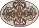 Oval Floor Mosaic, Nisa, 28"x39"