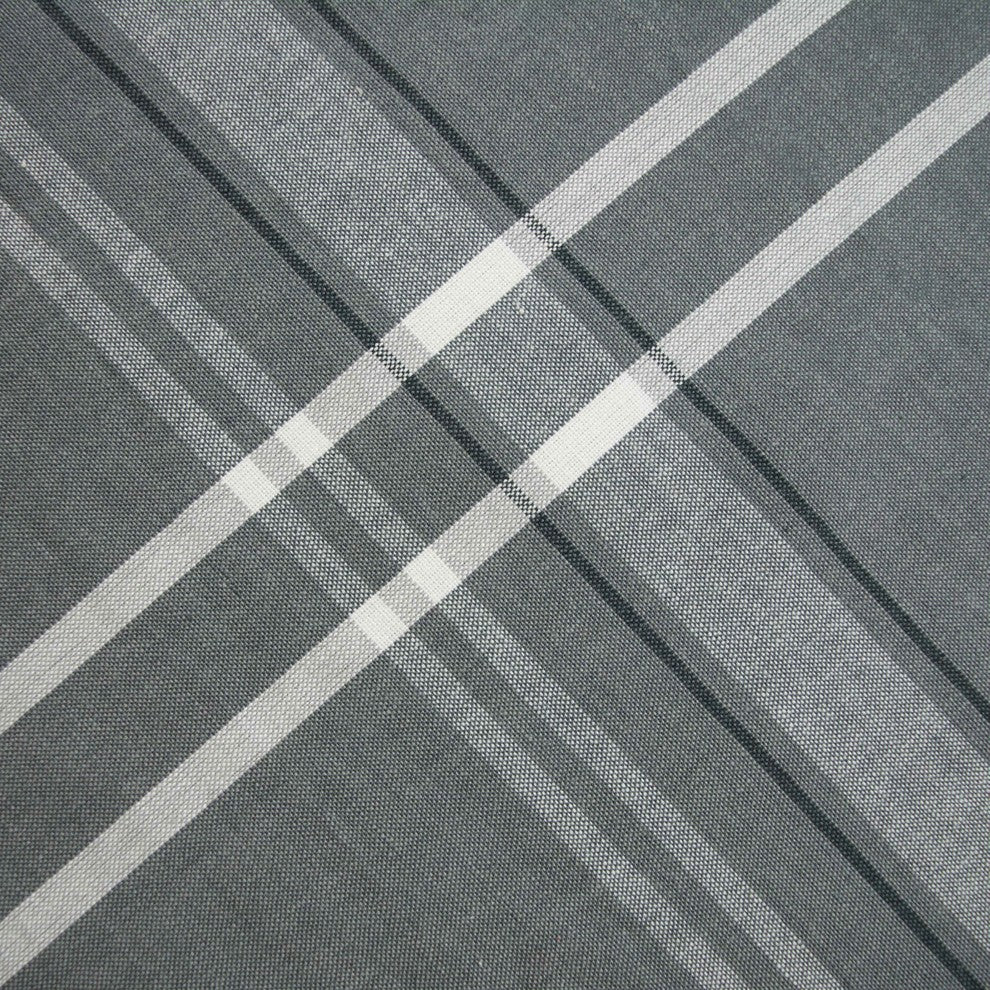DII Gray French Chambray Tablecloth 60"x84"