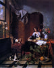 David Emile Joseph De Noter Lady in an Elegant Interior Gallery Wrapped Canvas