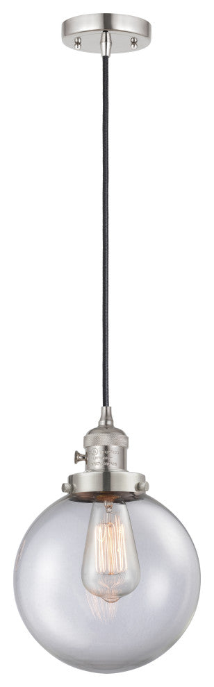 INNOVATIONS 201CSW-PN-G202-8-LED 1-Light Mini Pendant Polished Nickel