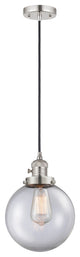INNOVATIONS 201CSW-PN-G202-8-LED 1-Light Mini Pendant Polished Nickel