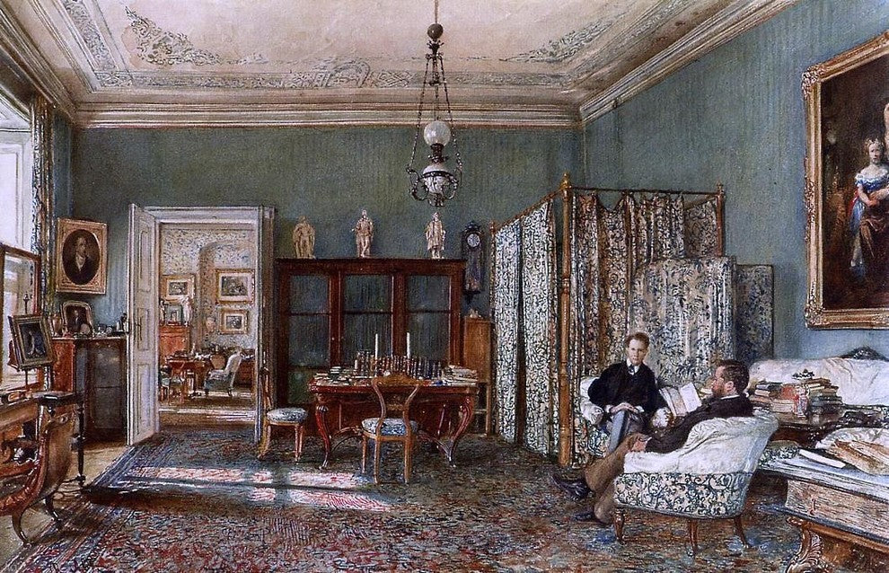 Rudolf Von Alt The Morning Room of the Palais Lanckoronski Vienna Wall Decal