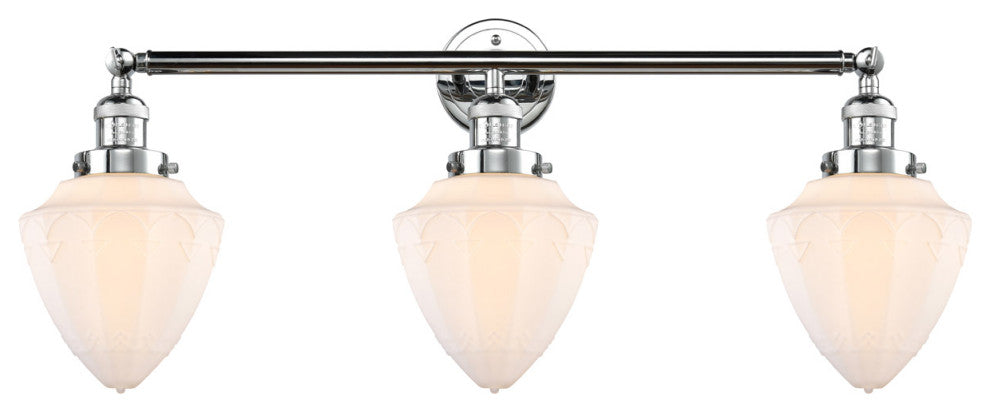 Innovations 205-PC-G661-7-LED 3 Light Bath Vanity Light, Polished Chrome