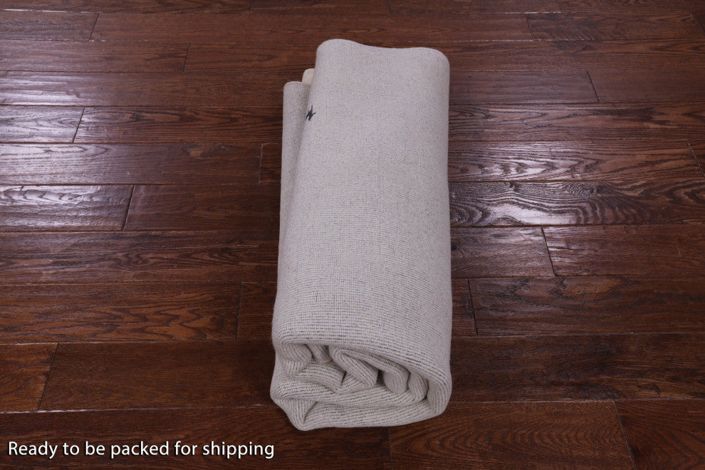 6' Round Hand-Knotted Persian Gabbeh Wool Rug - Q15233