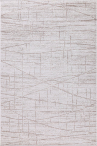 Low-Pile Pierce Ivory/Beige Rug, Ivory, 6'5"x9'5"