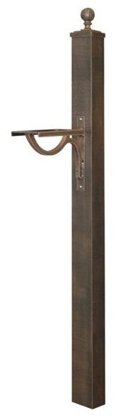 Springfield Direct Burial Mailbox Post, Copper