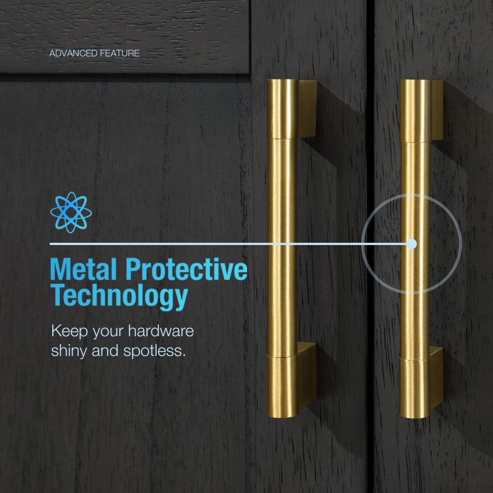 OVE Decors Bailey Vanity, Matte Black, 72"