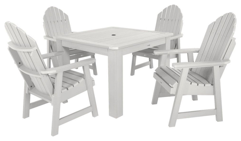 Hamilton 5-Piece Square Dining Set, White