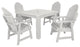 Hamilton 5-Piece Square Dining Set, White