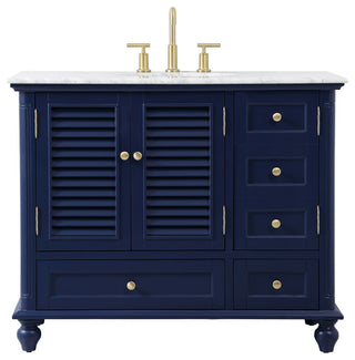 Home Living 42" Single Bathroom Vanity, Blue