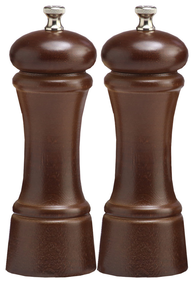 Chef Specialties Elegance Pepper Mill and Salt Mill Set, Walnut