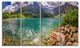 "Lake in Tatra Mountains Poland" Extra Large Seashore Wall Art, 4Panel, 48"x28"