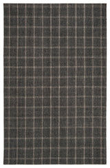 Lauren Ralph Lauren Tamworth Check Rug, LRL6450, Charcoal, 9'x12'