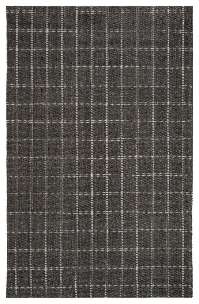 Lauren Ralph Lauren Tamworth Check Rug, LRL6450, Charcoal, 9'x12'