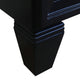 31" Single Sink Vanity, Black Finish With Engineered Stone Top With Oval Sink