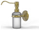 Monte Carlo Wall Mounted Soap Dispenser, Satin Brass